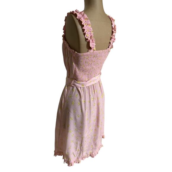 Faithfull The Brand Mini Dress Floral Smocked Sundress - Picture 6 of 9